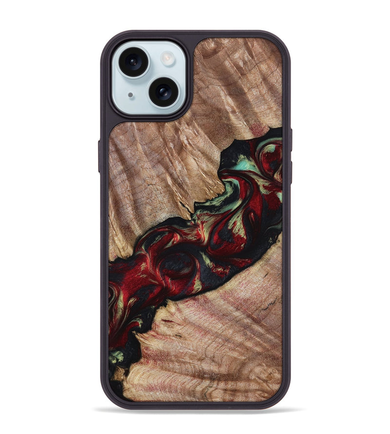 iPhone 15 Plus Wood Phone Case - Judson (Red, 799130)