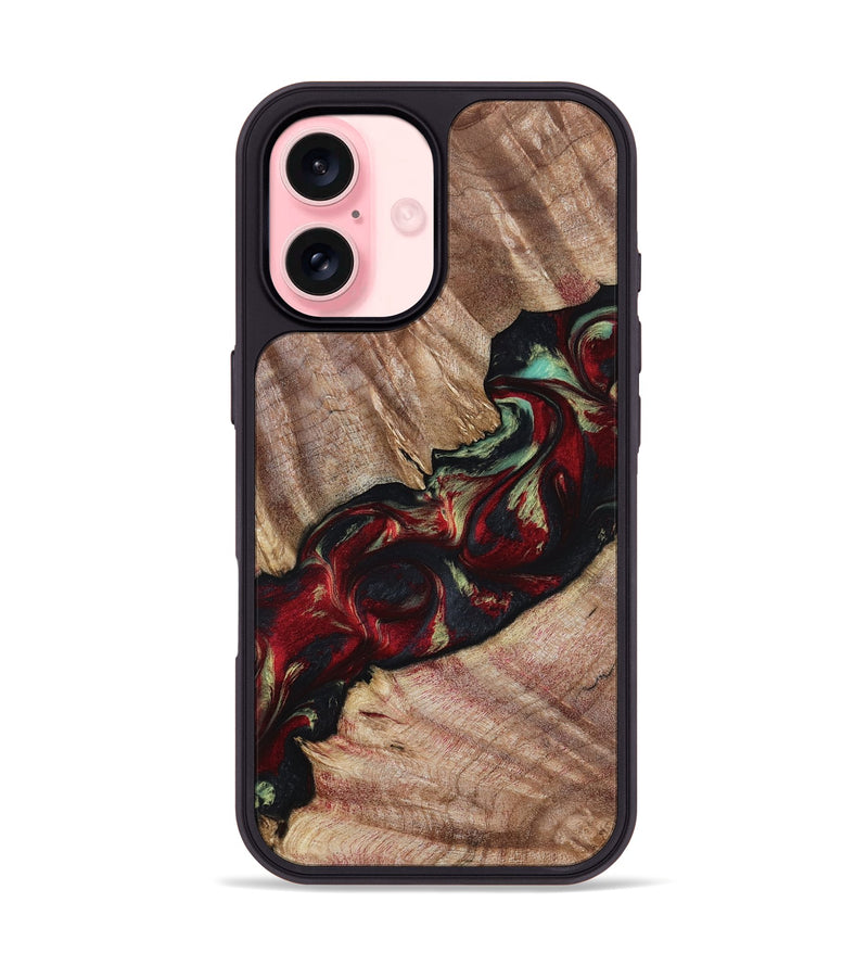 iPhone 16 Wood Phone Case - Judson (Red, 799130)