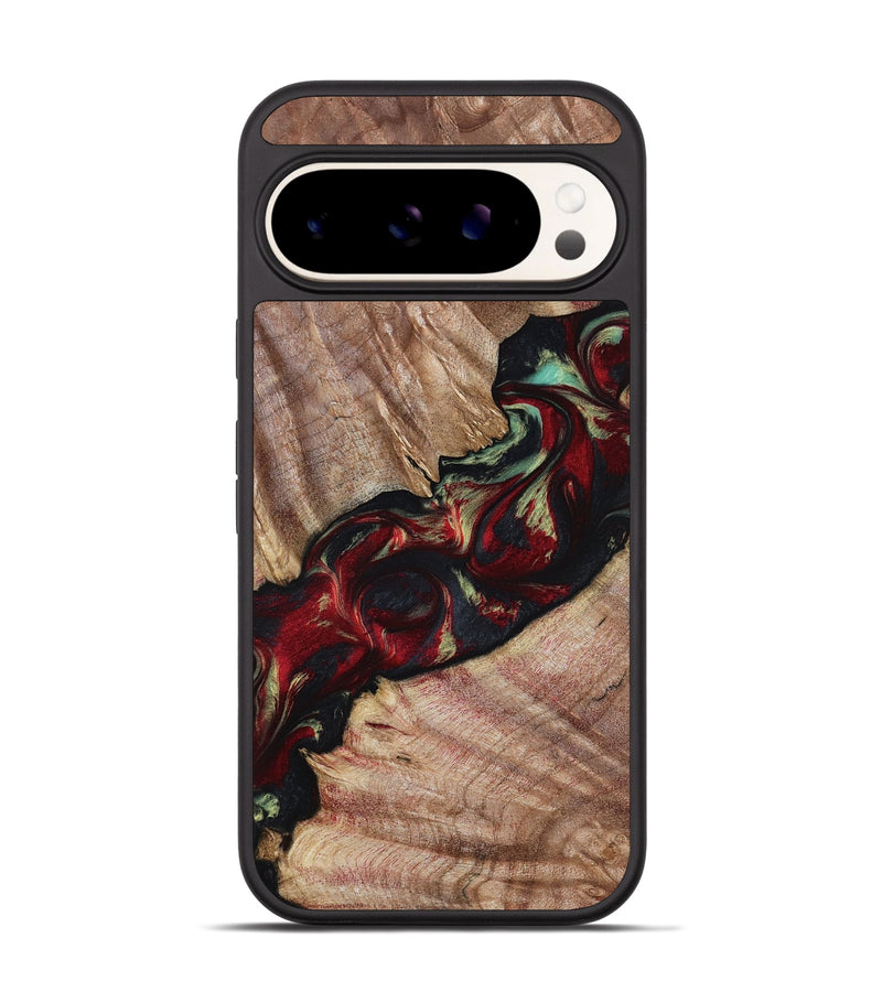 Pixel 9 Wood Phone Case - Judson (Red, 799130)