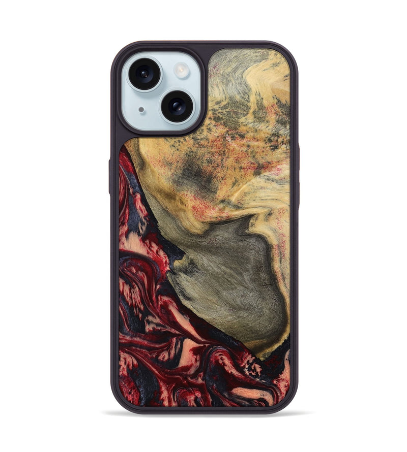 iPhone 15 Wood Phone Case - Tilda (Red, 799133)