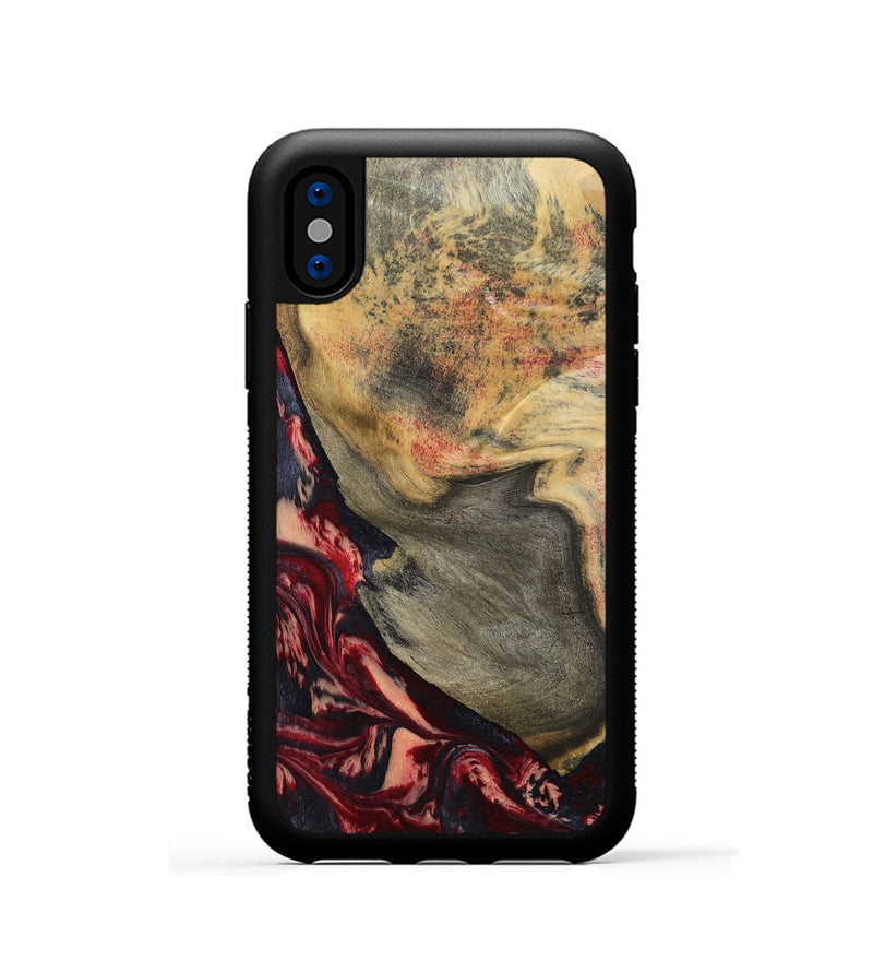 iPhone Xs Wood Phone Case - Tilda (Red, 799133)
