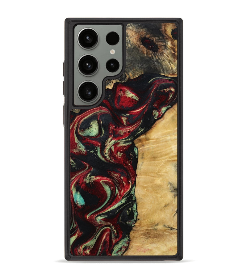 Galaxy S23 Ultra Wood Phone Case - Atticus (Red, 799134)