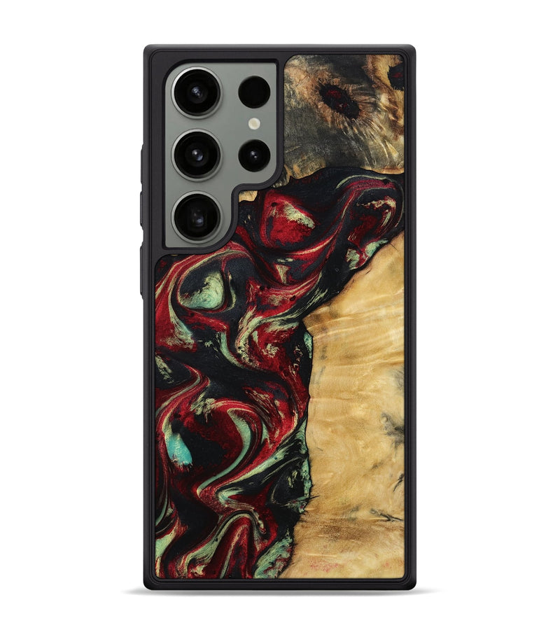 Galaxy S24 Ultra Wood Phone Case - Atticus (Red, 799134)