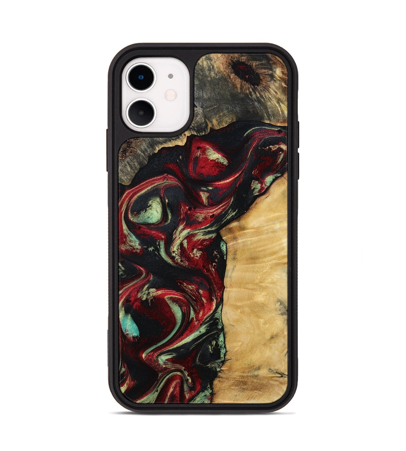iPhone 11 Wood Phone Case - Atticus (Red, 799134)