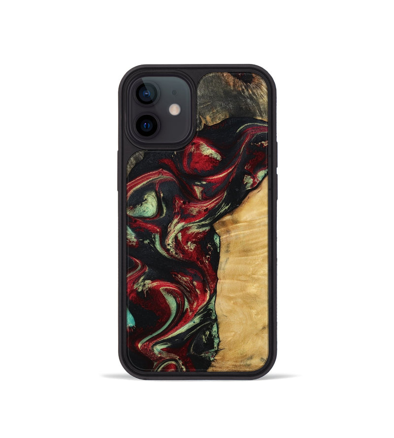 iPhone 12 mini Wood Phone Case - Atticus (Red, 799134)