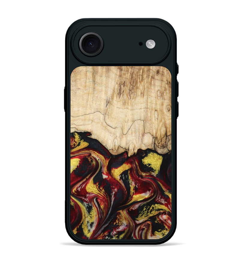 iPhone 17 Air Wood Phone Case - Mael (Red, 799135)