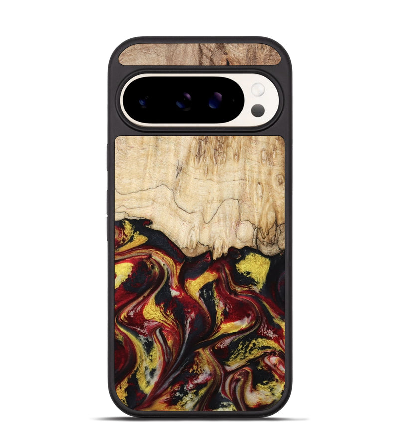 Pixel 9 Wood Phone Case - Mael (Red, 799135)