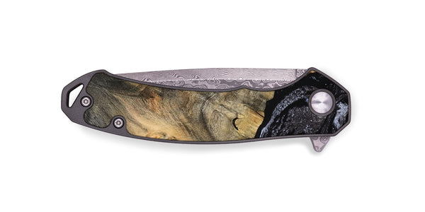 EDC Wood Pocket Knife - Claud (Black & White, 799136)