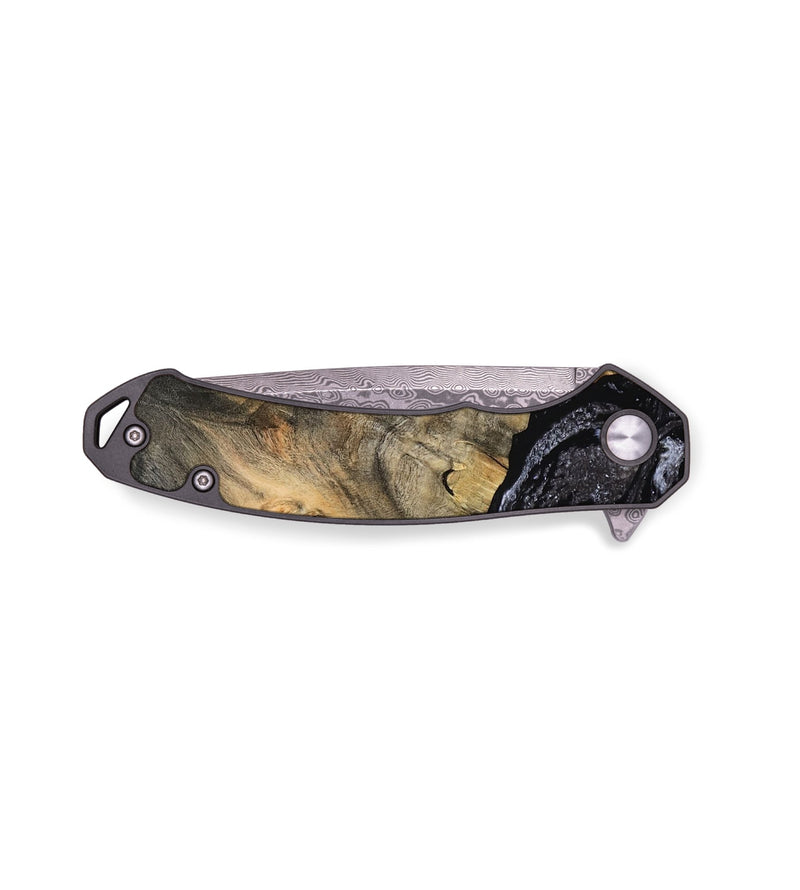 EDC Wood Pocket Knife - Claud (Black & White, 799136)