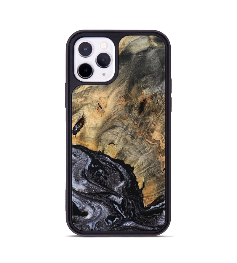 iPhone 11 Pro Wood Phone Case - Claud (Black & White, 799136)
