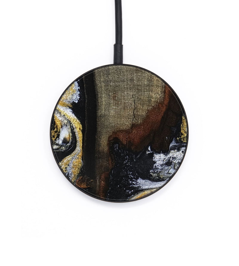 Circle Wood Wireless Charger - Marlee (Black & White, 799137)
