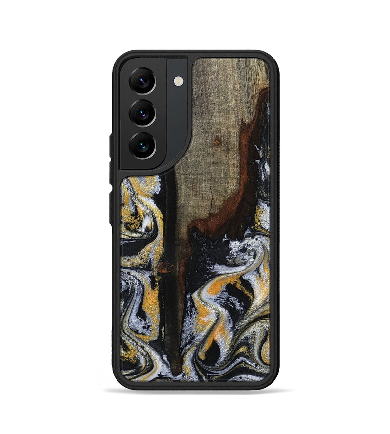 Galaxy S22 Wood Phone Case - Marlee (Black & White, 799137)