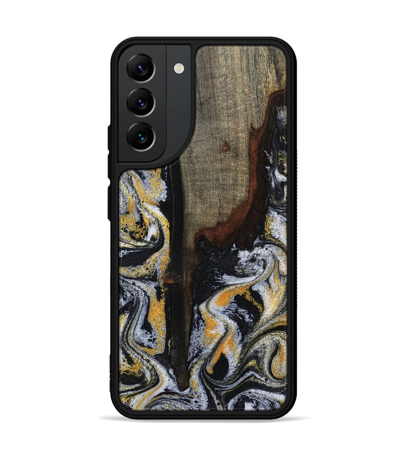 Galaxy S22 Plus Wood Phone Case - Marlee (Black & White, 799137)