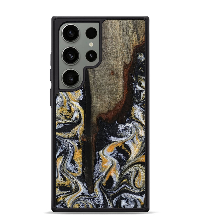 Galaxy S24 Ultra Wood Phone Case - Marlee (Black & White, 799137)