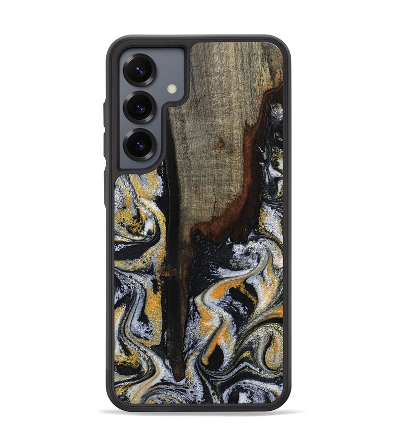 Galaxy S25 Plus Wood Phone Case - Marlee (Black & White, 799137)