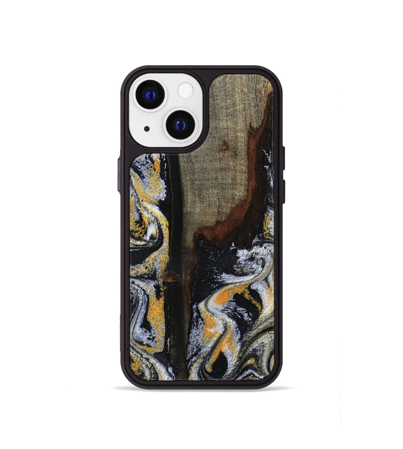 iPhone 13 mini Wood Phone Case - Marlee (Black & White, 799137)