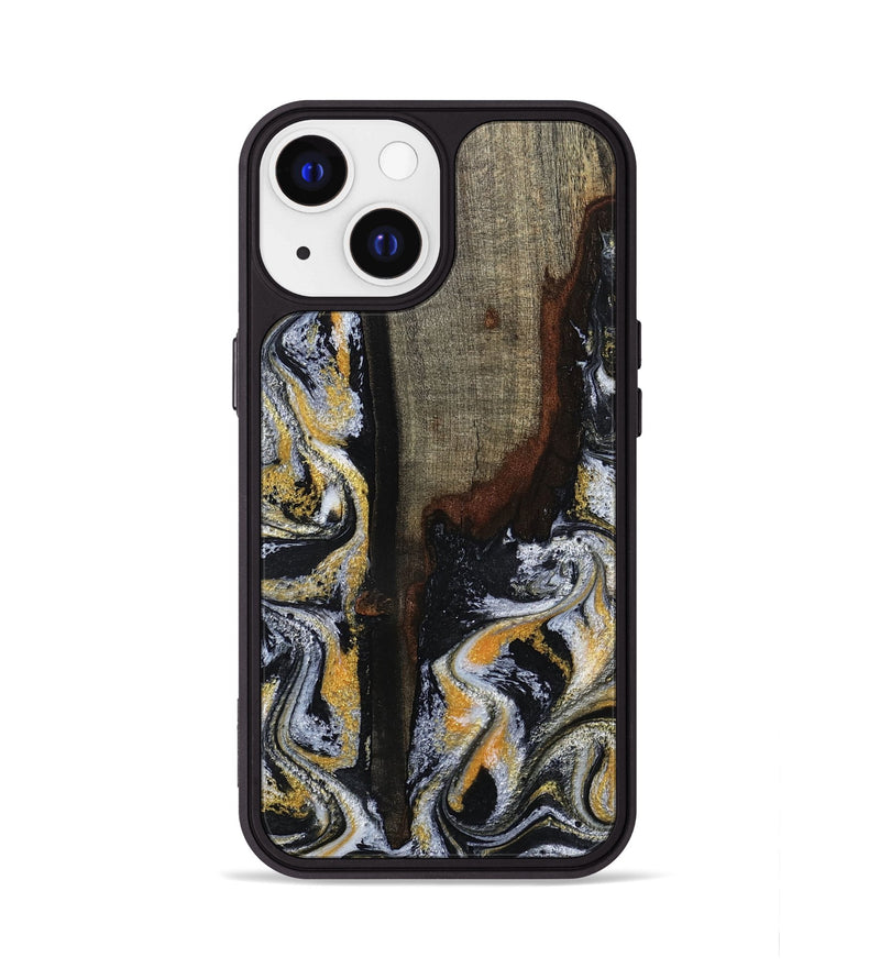 iPhone 13 Wood Phone Case - Marlee (Black & White, 799137)