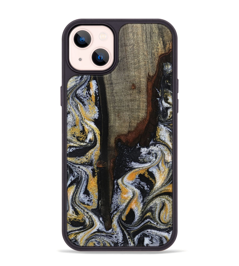 iPhone 14 Plus Wood Phone Case - Marlee (Black & White, 799137)