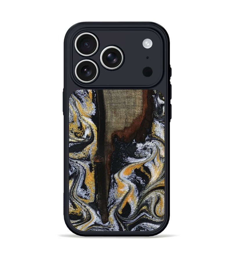 iPhone 17 Pro Wood Phone Case - Marlee (Black & White, 799137)