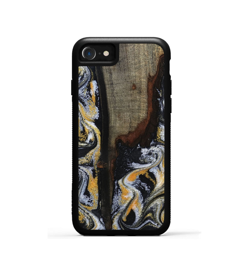 iPhone SE Wood Phone Case - Marlee (Black & White, 799137)