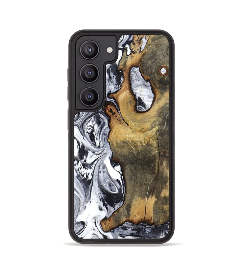 Galaxy S23 Wood Phone Case - Krish (Black & White, 799138)