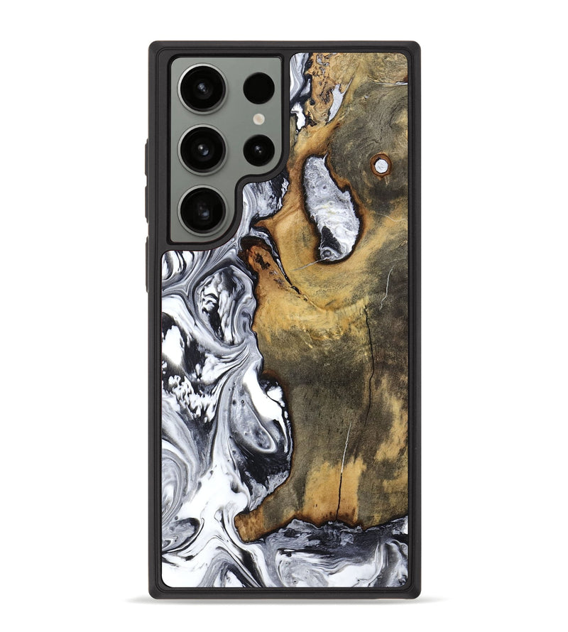 Galaxy S23 Ultra Wood Phone Case - Krish (Black & White, 799138)