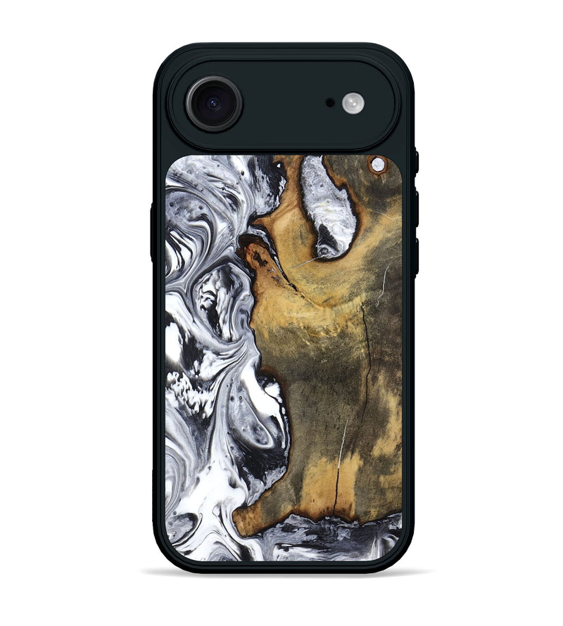 iPhone 17 Air Wood Phone Case - Krish (Black & White, 799138)