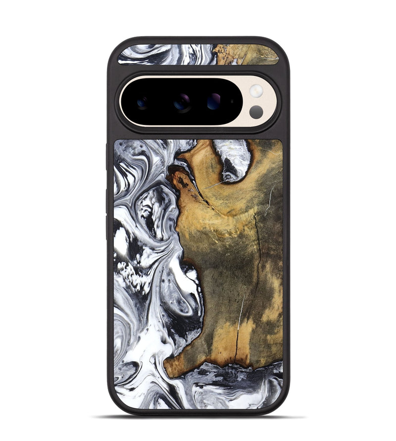 Pixel 10 Wood Phone Case - Krish (Black & White, 799138)