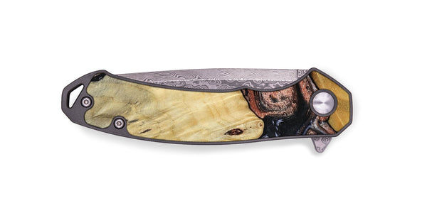 EDC Wood Pocket Knife - Simon (Black & White, 799139)