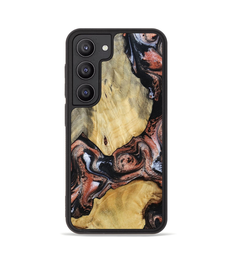 Galaxy S23 Wood Phone Case - Simon (Black & White, 799139)