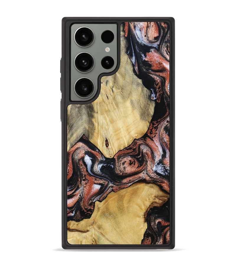 Galaxy S23 Ultra Wood Phone Case - Simon (Black & White, 799139)