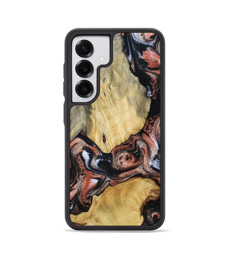 Galaxy S25 Wood Phone Case - Simon (Black & White, 799139)