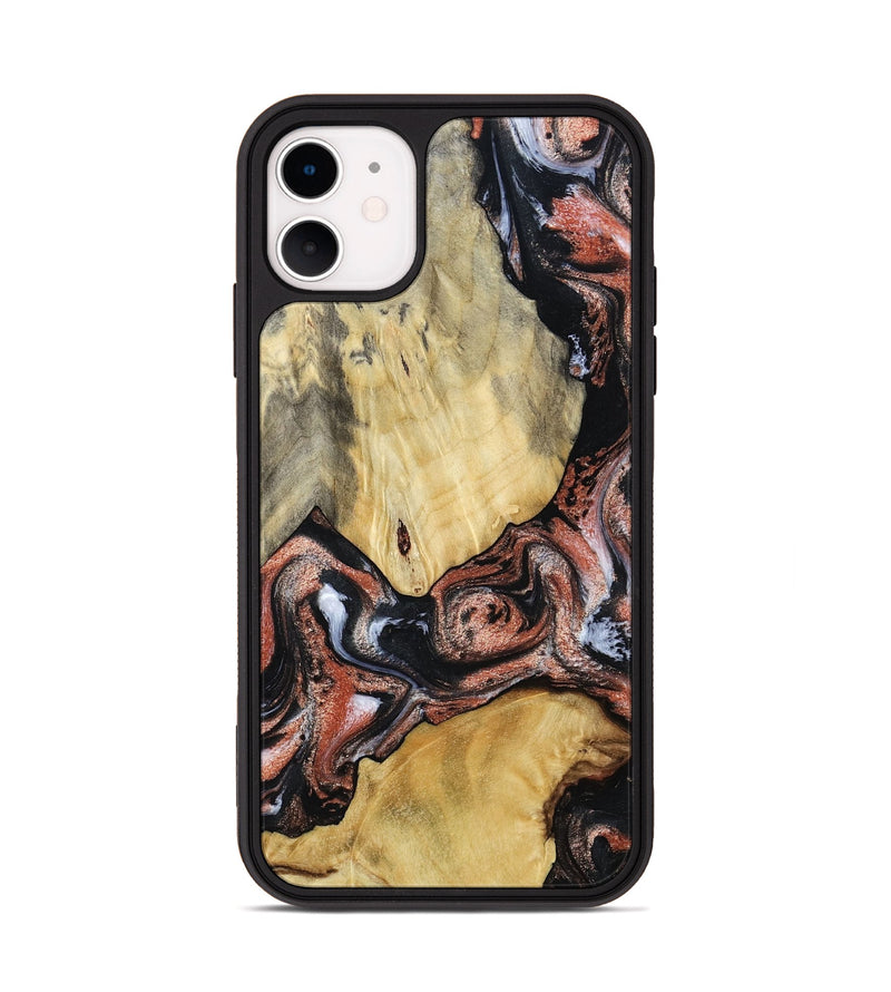 iPhone 11 Wood Phone Case - Simon (Black & White, 799139)