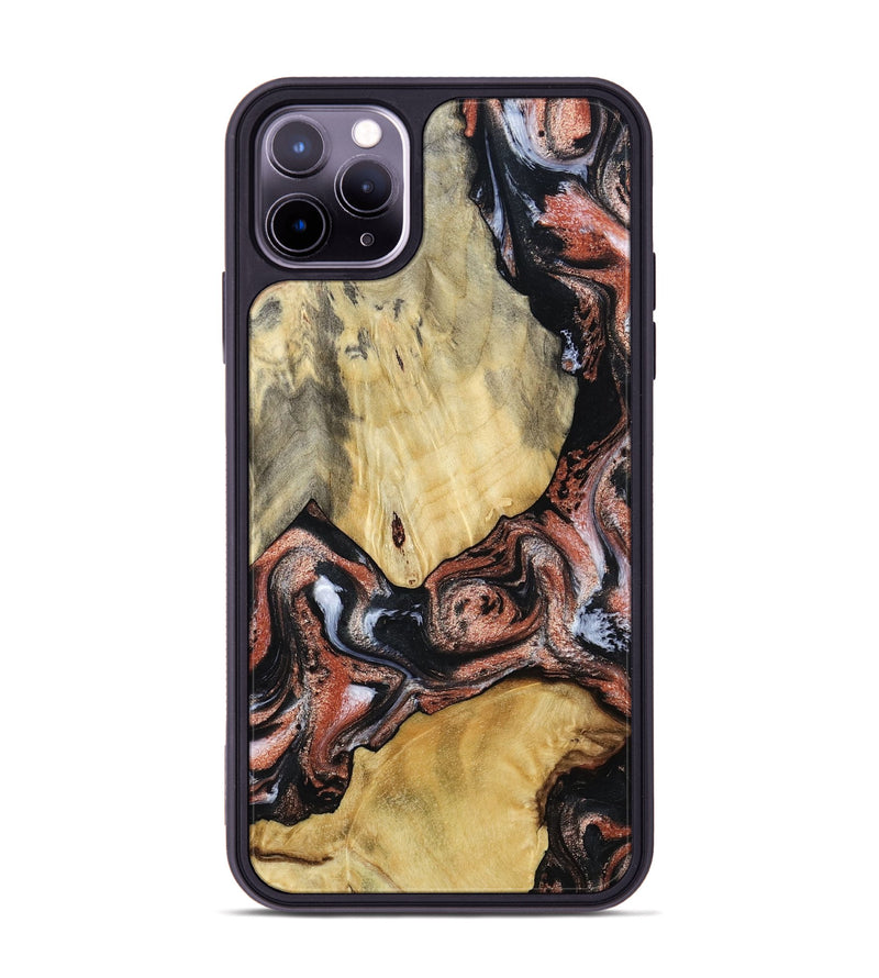 iPhone 11 Pro Max Wood Phone Case - Simon (Black & White, 799139)