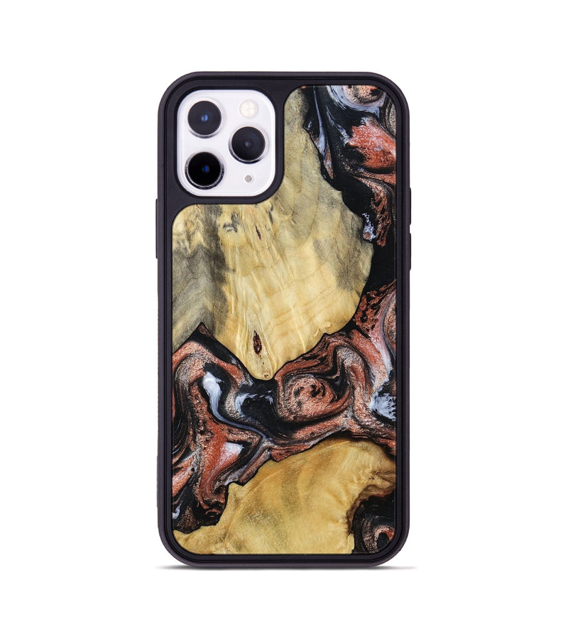iPhone 11 Pro Wood Phone Case - Simon (Black & White, 799139)
