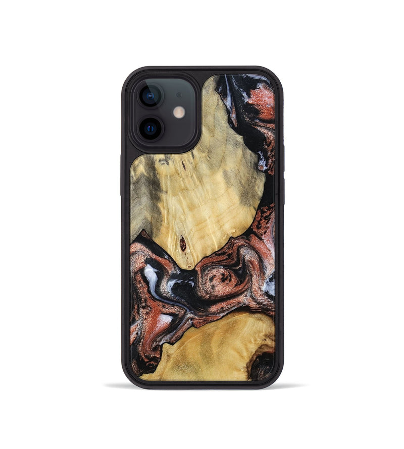 iPhone 12 mini Wood Phone Case - Simon (Black & White, 799139)