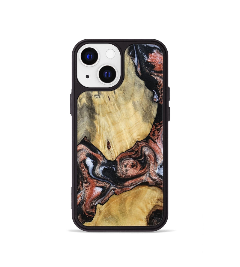 iPhone 13 mini Wood Phone Case - Simon (Black & White, 799139)