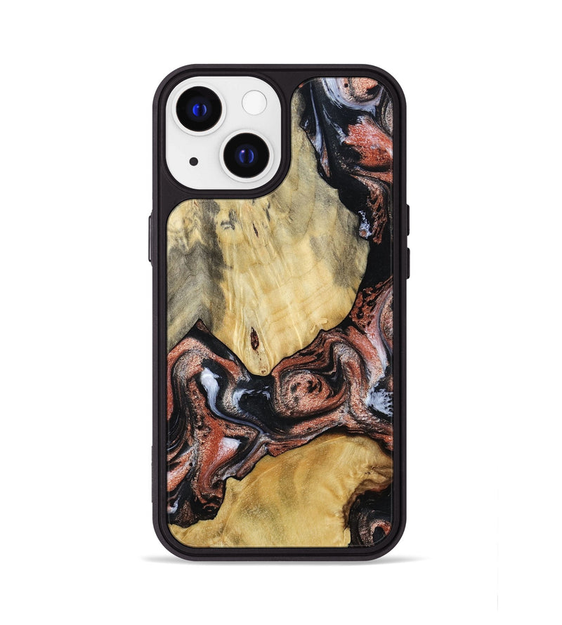 iPhone 13 Wood Phone Case - Simon (Black & White, 799139)