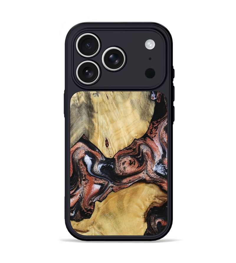 iPhone 17 Pro Wood Phone Case - Simon (Black & White, 799139)