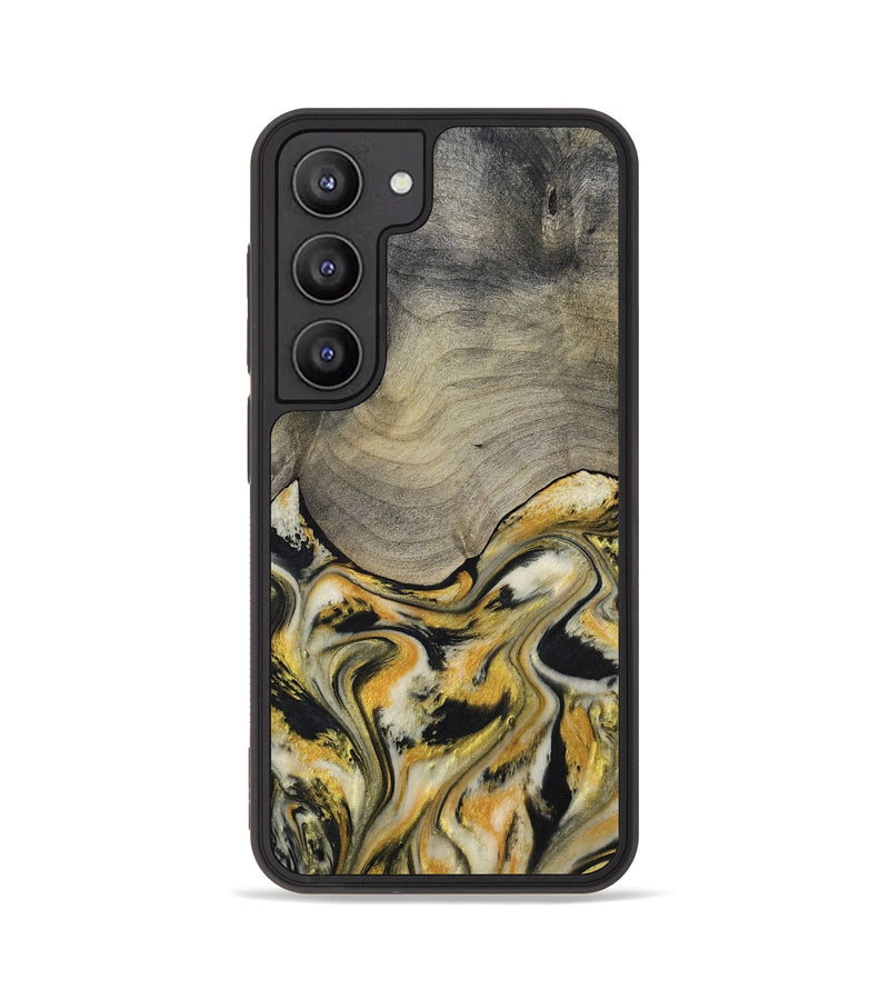 Galaxy S23 Wood Phone Case - Kacie (Black & White, 799141)