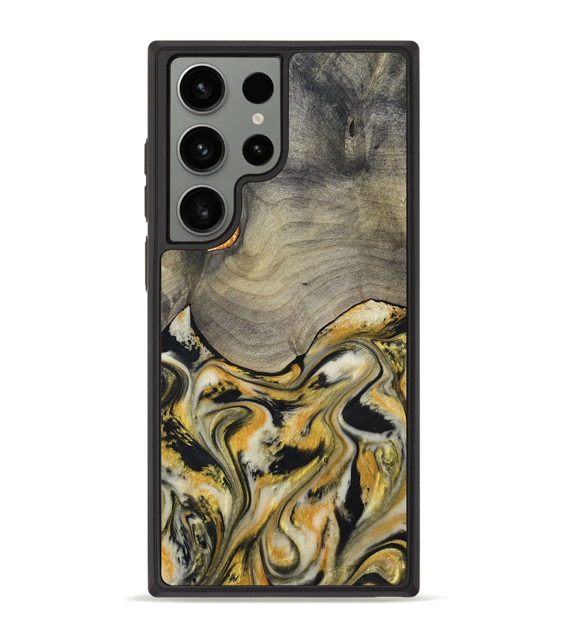 Galaxy S23 Ultra Wood Phone Case - Kacie (Black & White, 799141)