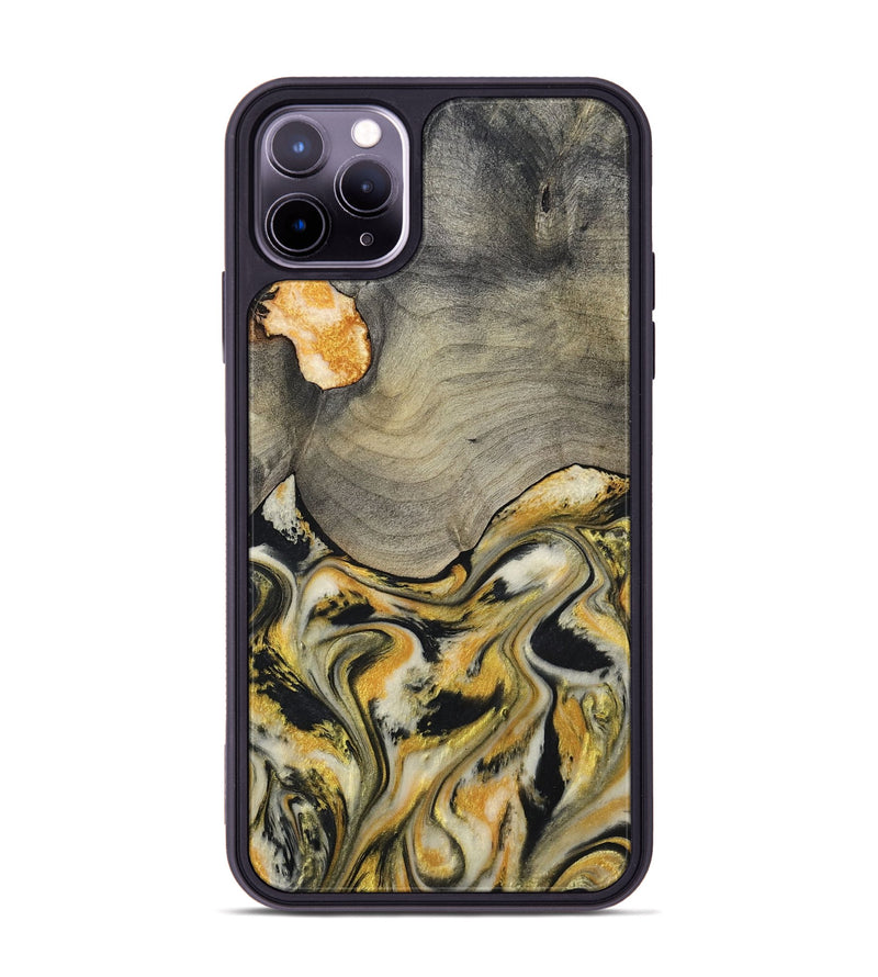 iPhone 11 Pro Max Wood Phone Case - Kacie (Black & White, 799141)
