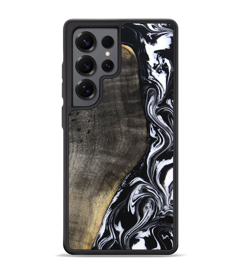 Galaxy S25 Ultra Wood Phone Case - Georgia (Black & White, 799142)