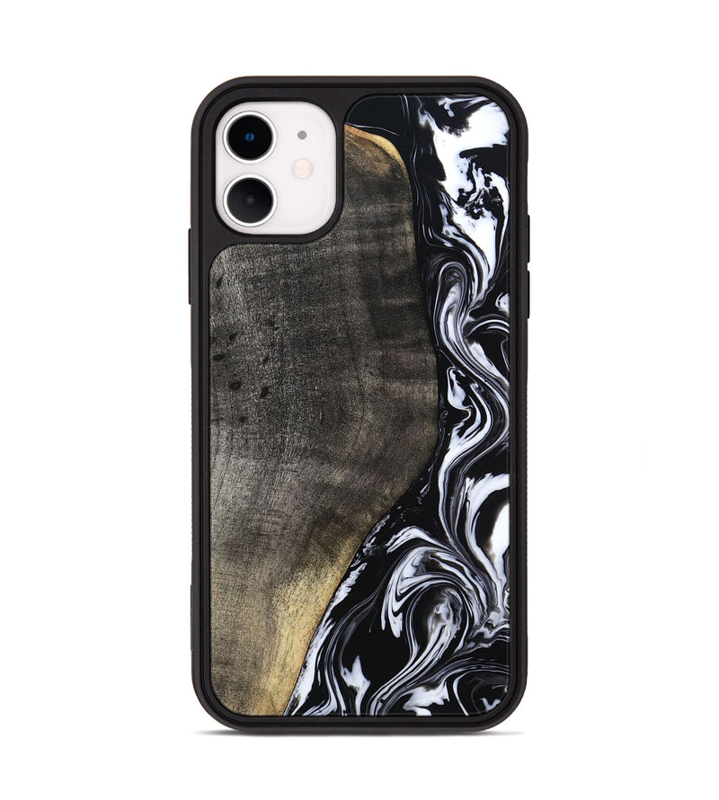 iPhone 11 Wood Phone Case - Georgia (Black & White, 799142)