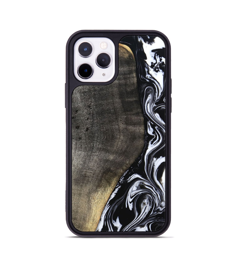 iPhone 11 Pro Wood Phone Case - Georgia (Black & White, 799142)