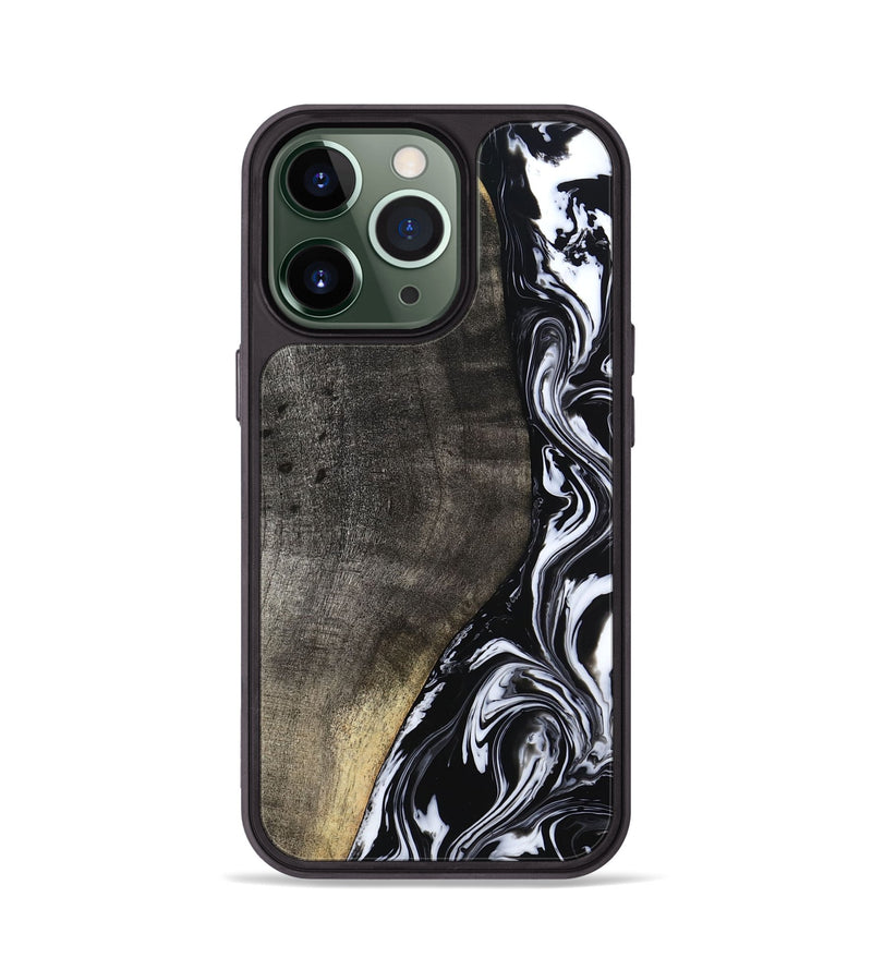 iPhone 13 Pro Wood Phone Case - Georgia (Black & White, 799142)