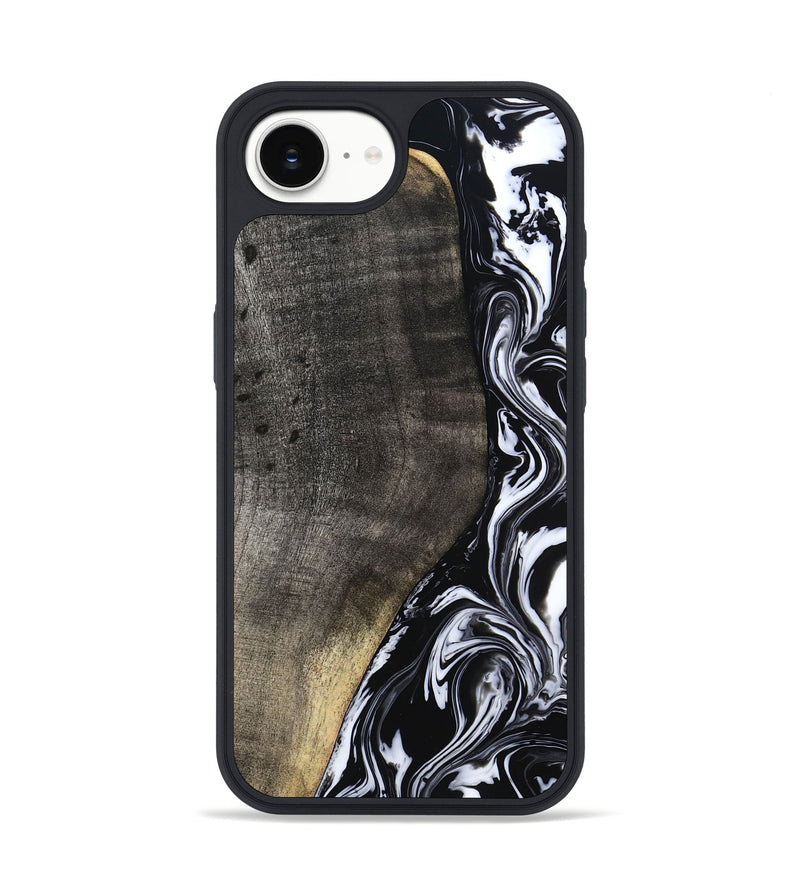 iPhone 16e Wood Phone Case - Georgia (Black & White, 799142)