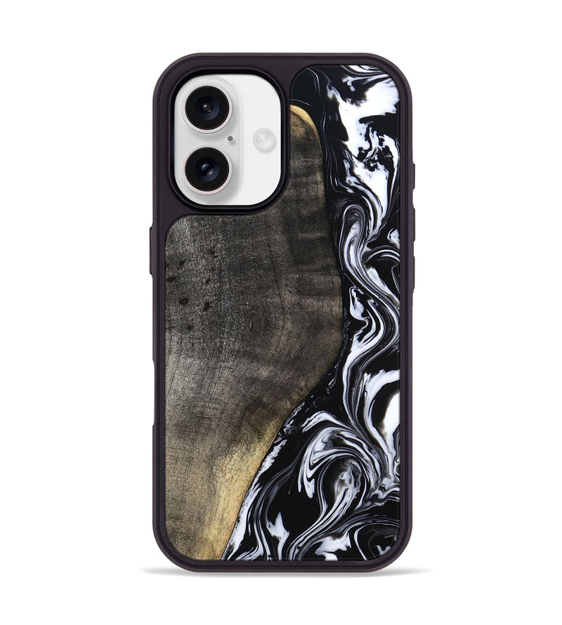 iPhone 17 Wood Phone Case - Georgia (Black & White, 799142)