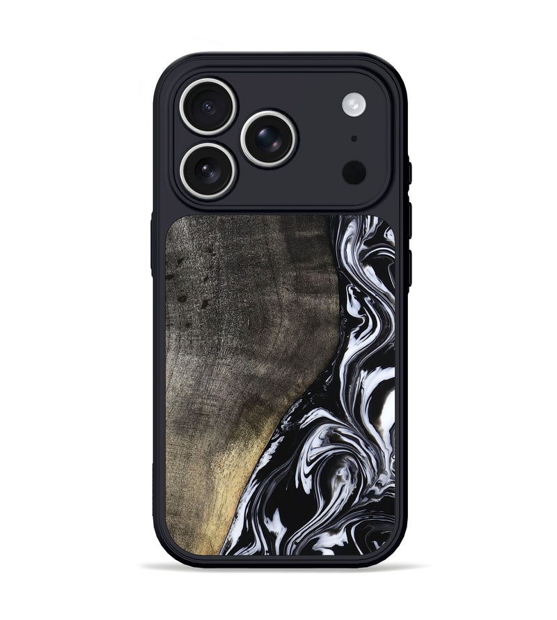 iPhone 17 Pro Wood Phone Case - Georgia (Black & White, 799142)