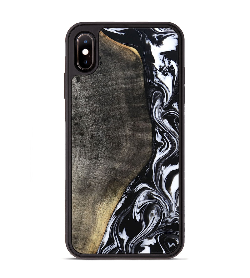 iPhone Xs Max Wood Phone Case - Georgia (Black & White, 799142)